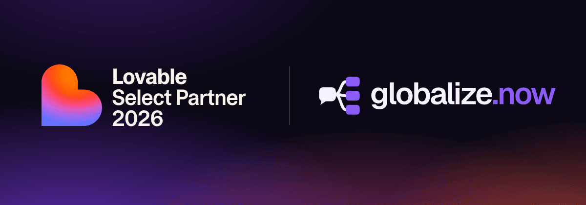 Viršelis: Tai oficialu: globalize.now tapo „Lovable“ atrinktiniu partneriu („Select Partner“)